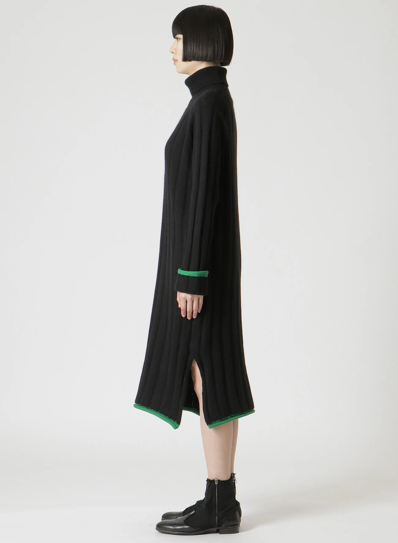COLOR COMBINATION RIB RAGLAN COLOR COMBI DRESS - Image 4