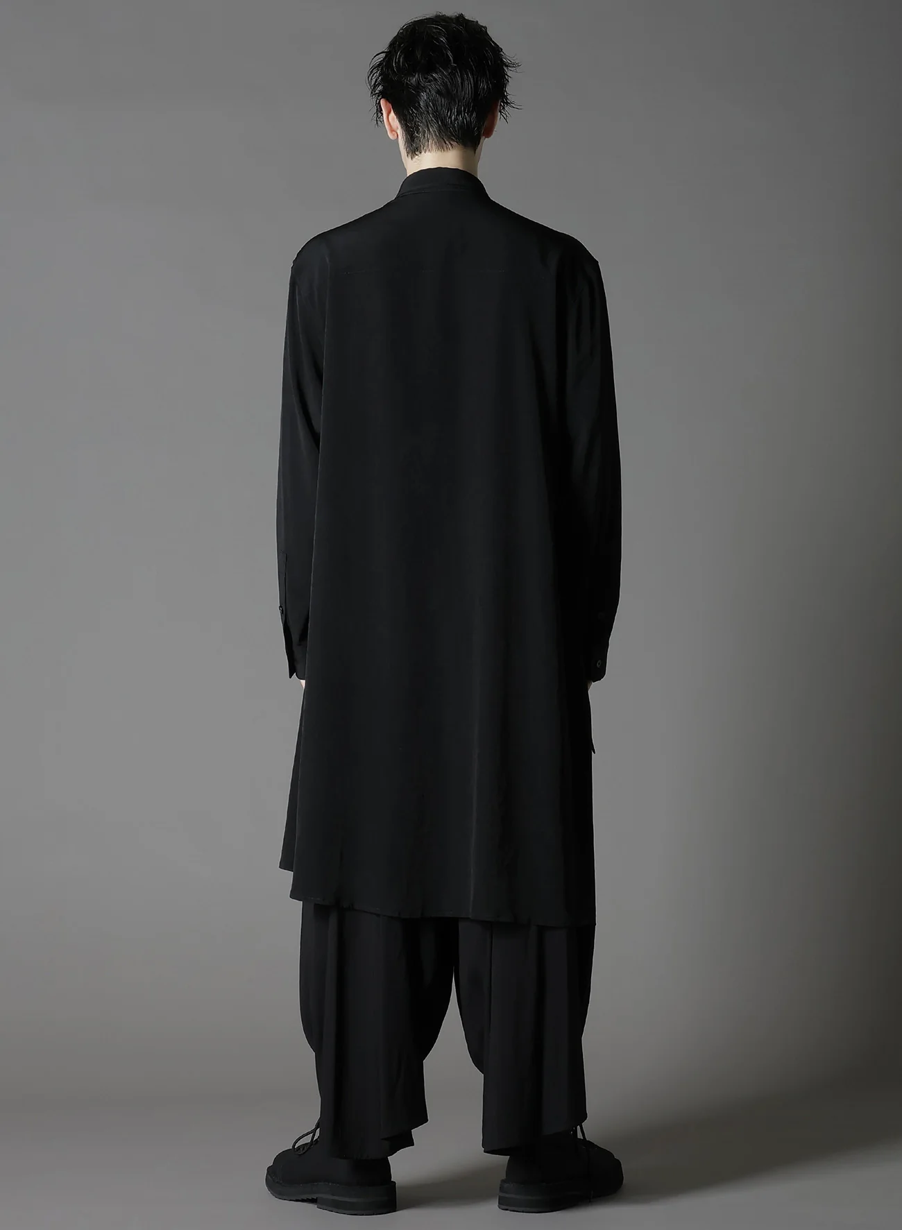 CREPE DE CHINE STANDARD ASYMMETRICAL FLARES SHIRT - Image 5