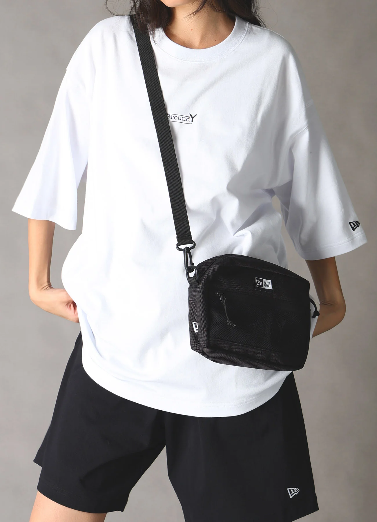 Ground Y×NEW ERA SHOULDER POUCH L Ground Y LOGO - Image 5