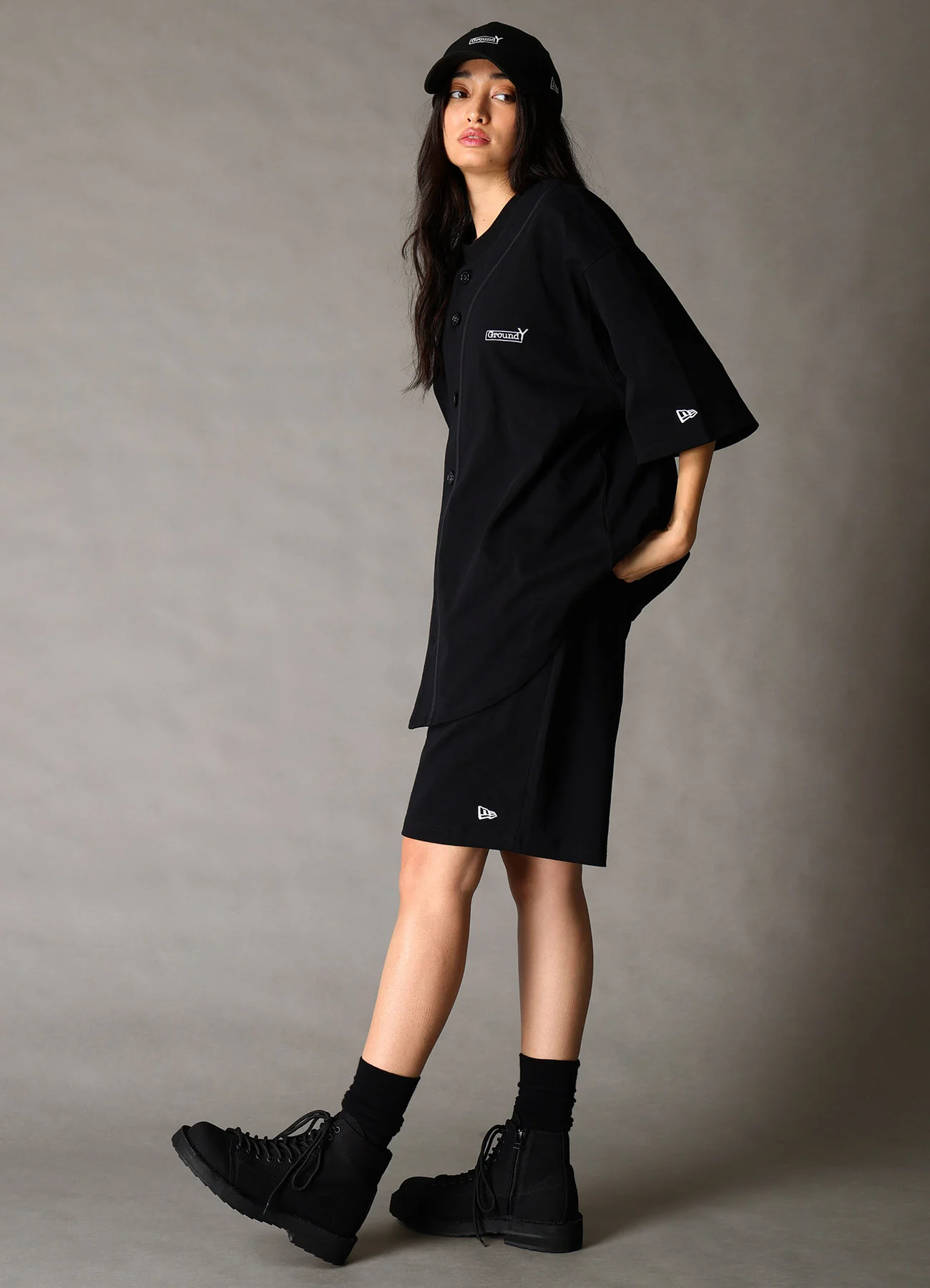 Ground Y×NEW ERA Ground Y BACK LOGO BASE BALL SHIRT - Image 3