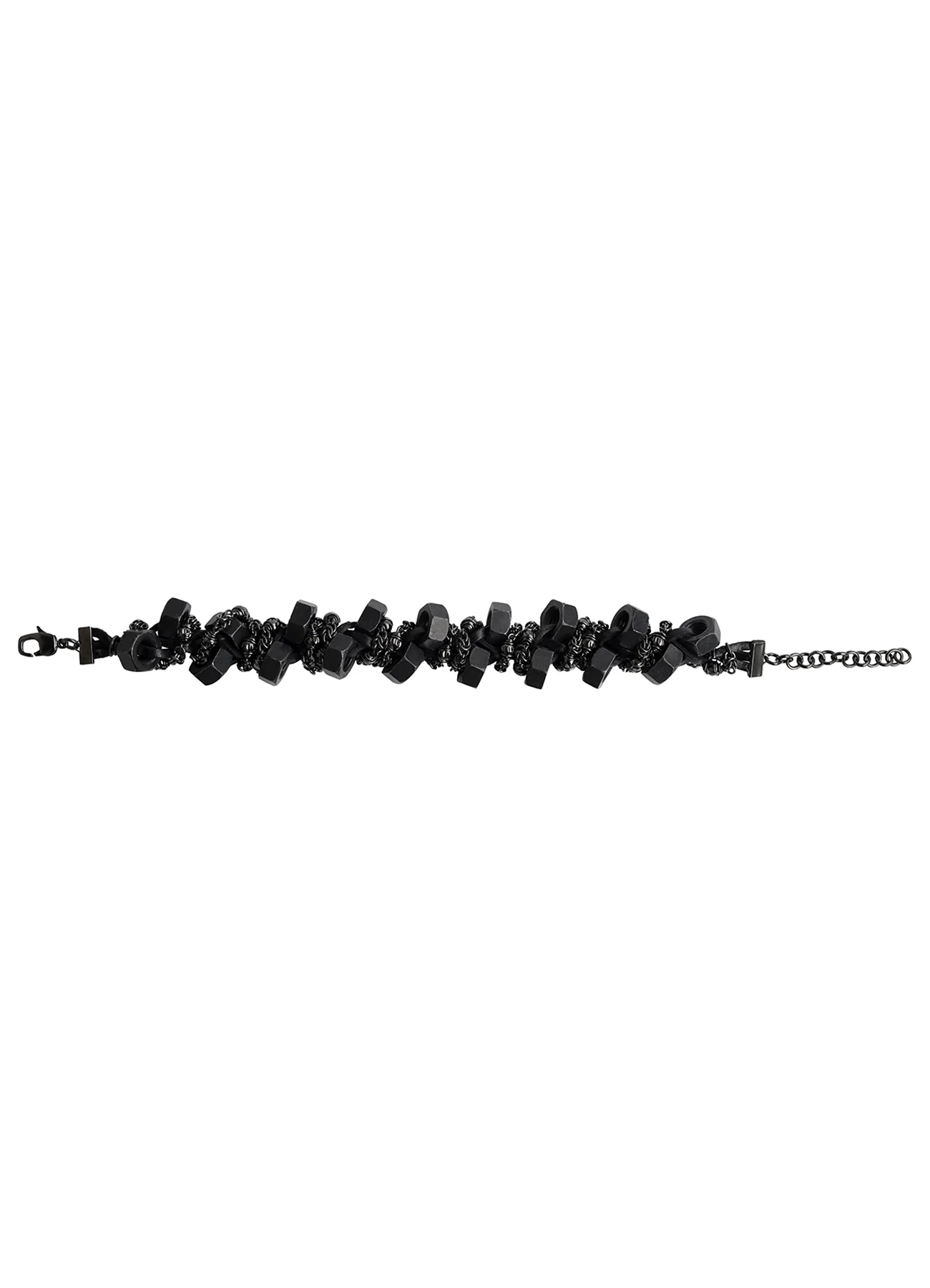 BRASS/IRON/COW LEATHER NUT BRACELET - Image 3