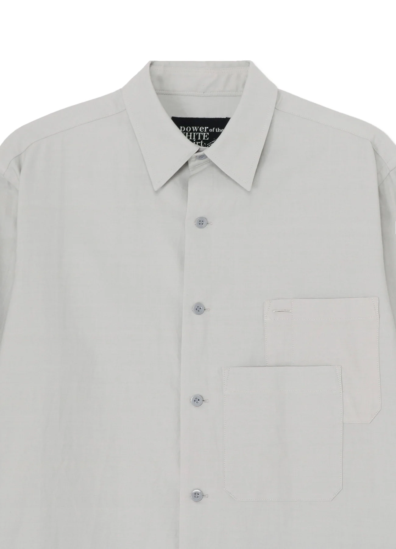 COTTON TWILL DOUBLE LAYERED SHIRT - Image 4