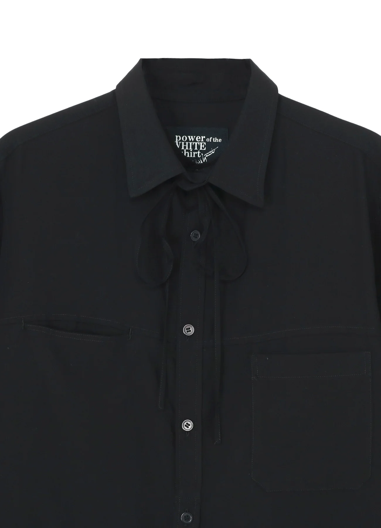 CELLULOSE LAWN STRING DETAIL SHIRT - Image 5