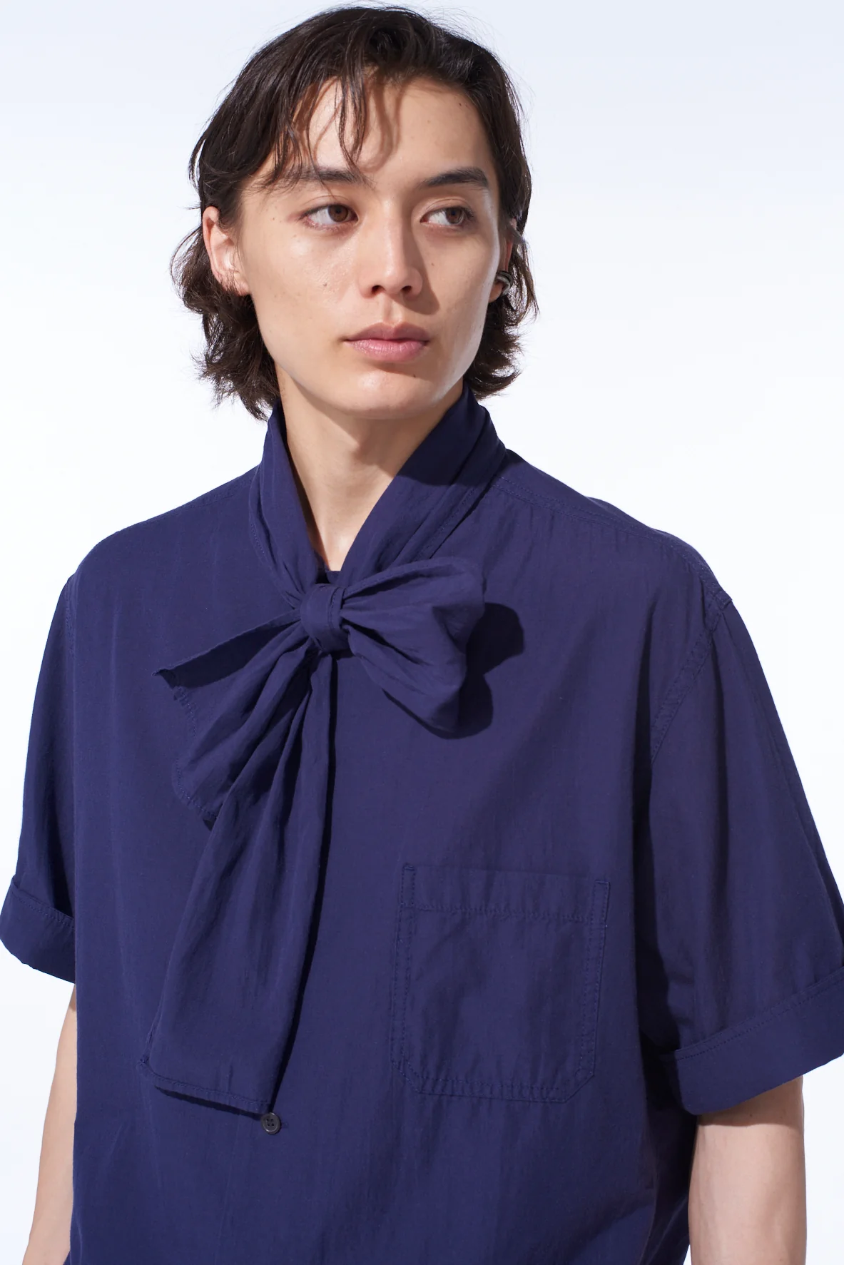 BROADCLOTH CHAMBRAY SHORT-SLEEVE STALL SHIRT - Image 7