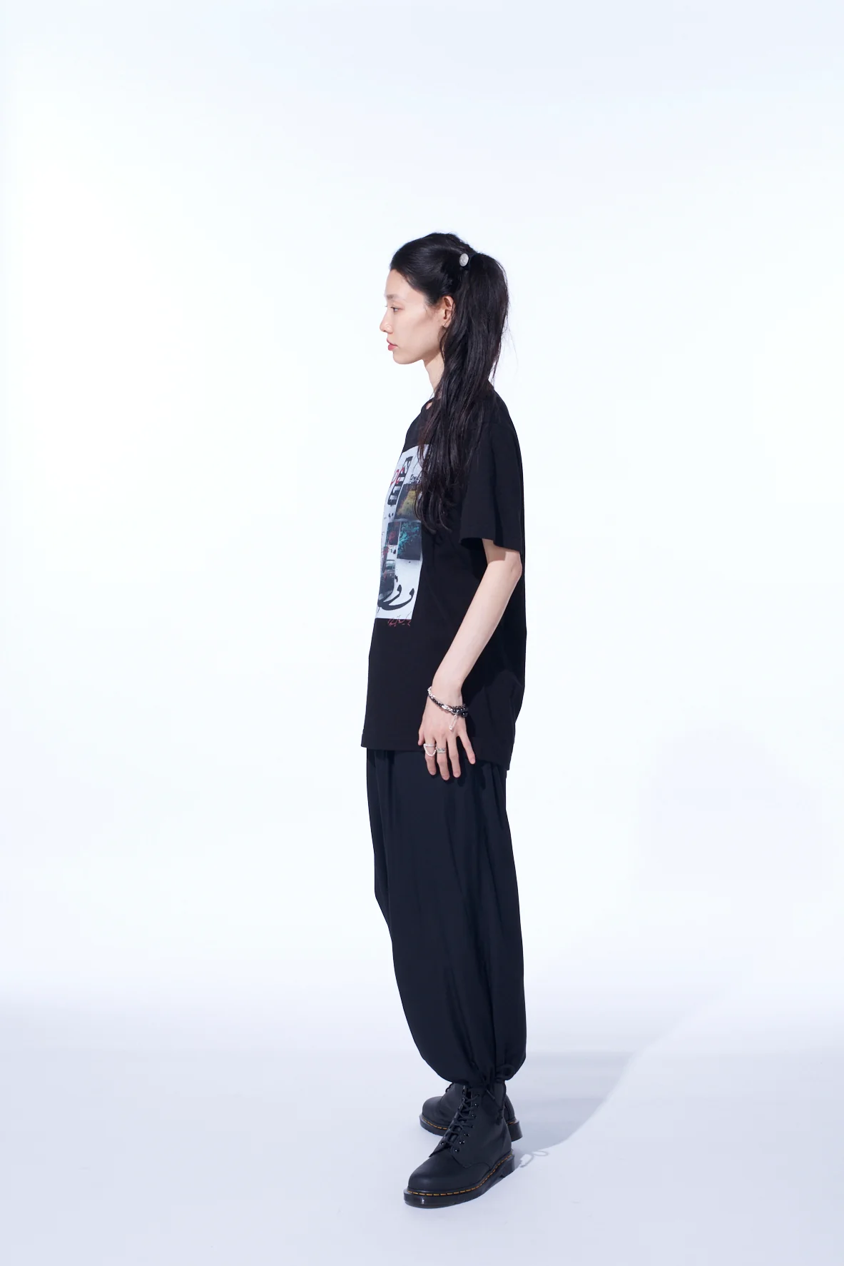 S’YTE × GDC Collaborate Collection- COLLAGE ART GRAPHIC T-SHIRT -fluctuatingly 01- - Image 8